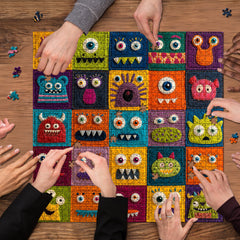 Cute Monster Grid Jigsaw Puzzle 1000 Piece