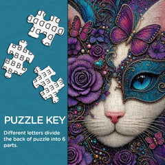 Masquerade Cat Jigsaw Puzzle 1000 Pieces