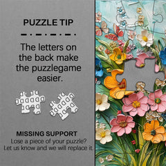 Frühlingsblumen-Tanz-Puzzle 1000 Teile