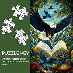 Eagle Plumes Pages Jigsaw Puzzle 1000 Pieces