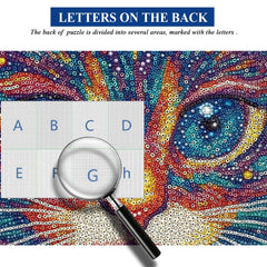 Puzzle de visage de chat mystique 1000 pièces