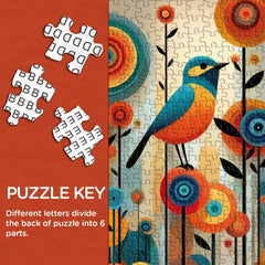 Geometric Bird Jigsaw Puzzle 1000 Pieces