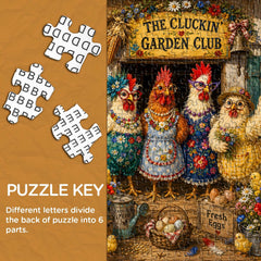 Chicken Garden Club Jigsaw Puzzle 1000 Pieces