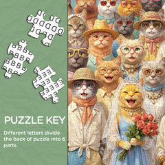 Feline Nuptials Jigsaw Puzzle 1000 Piece