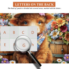 Floral Cute Calf Jigsaw Puzzle 1000 Pieces