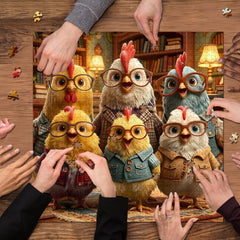Study Chickens Jigsaw Puzzle 1000 Pieces