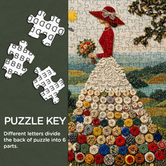 Button Skirt Jigsaw Puzzle 1000 Pieces