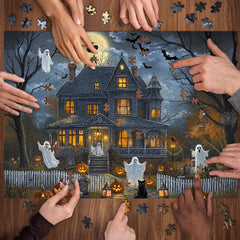 Midnight Haunted House Jigsaw Puzzle 1000 Pieces