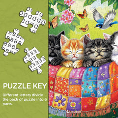 Cats Sleep in Spring Jigsaw Puzzle 1000 Pieces