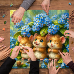 Rainy Mice Jigsaw Puzzle 1000 Piece