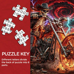 Skeleton’s Hellride Jigsaw Puzzle 1000 Piece