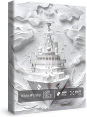 Puzzle de guerre blanche de 1000 pièces