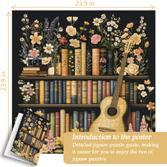 Casse-têtes Bibliothèque de Fleurs Sauvages 1000 Pièces