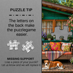 Sunlit Porch Retreat Jigsaw Puzzle 1000 Pieces