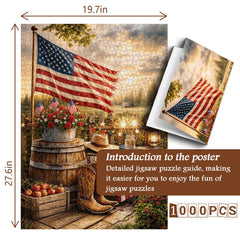 Americana Sunset Jigsaw Puzzle 1000 Piece