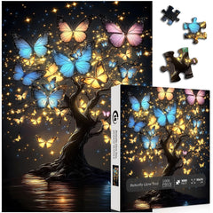 Butterfly Glow Tree Jigsaw Puzzle 1000 Pieces