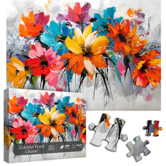 Colorful Floral Charm Jigsaw Puzzle 1000 Pieces