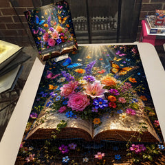 Book Blooms & Butterflies Jigsaw Puzzle 1000 Pieces