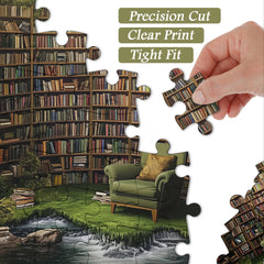 Natural's Library Jigsaw Puzzle 1000 Pieces