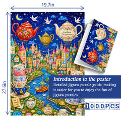 Sweet Dreams Tea Town Jigsaw Puzzle 1000 Piece