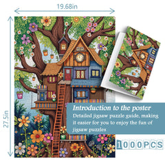Floral Treehouse Jigsaw Puzzle 1000 Pieces