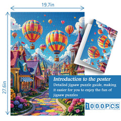 Rainbow Town Jigsaw Puzzle 1000 Piece