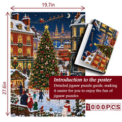 Christmas Snow Town Jigsaw Puzzle 1000 Piece