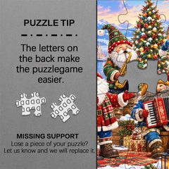 Christmas Gnome Band Jigsaw Puzzle 1000 Piece