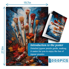 Paints Autumn Leaves Jigsaw Puzzle 1000 Pieces