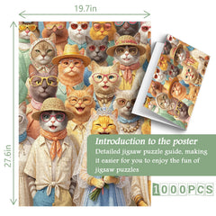 Feline Nuptials Jigsaw Puzzle 1000 Piece