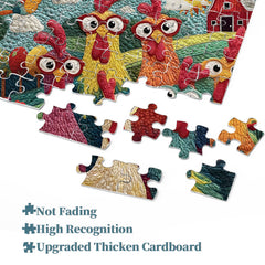 Funny Chicken Jigsaw Puzzle 1000 Piece