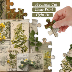 Vintage Botanical Diary Jigsaw Puzzle 1000 Pieces