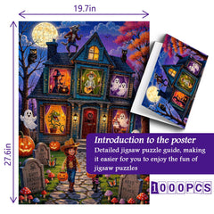 Moonlit Haunted House Jigsaw Puzzle 1000 Piece