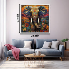 Sunset Textile Elephant Jigsaw Puzzle 1000 Pieces