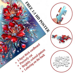 Gemstone Hummingbird Jigsaw Puzzle 1000 Pieces