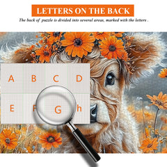 Floral Calf Jigsaw Puzzle 1000 Pieces