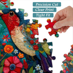Patchwork Hummingbird Jigsaw Puzzle 1000 Pieces