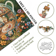 Gnome Teahouse Jigsaw Puzzle 1000 Pieces