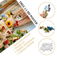 Cat Feast Jigsaw Puzzle 1000 Pieces