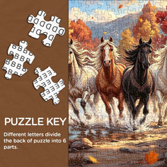 Autumn Horse Gallop Jigsaw Puzzle 1000 Pieces