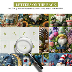 Joyful Gnome Jigsaw Puzzle 1000 Pieces