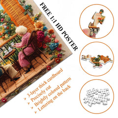 Cozy Afternoon Tea Jigsaw Puzzle 1000 Pieces