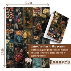 Floral Cabinet Jigsaw Puzzle 1000 Pieces