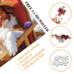 Pup's Vacation Jigsaw Puzzle 1000 Pieces