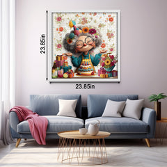 Flowery Birthday Star Jigsaw Puzzle 1000 Pieces