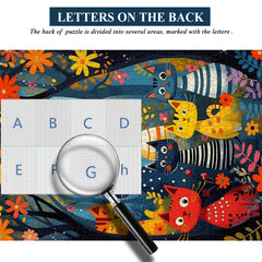 Moonlit Cat Forest Jigsaw Puzzle 1000 Pieces