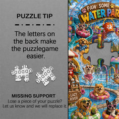 Cute Pet Water Park Jigsaw Puzzle 1000 Pieces