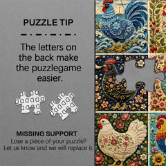 Colorful Fowls Jigsaw Puzzle 1000 Piece