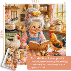 Grandma’s Chicken Kitchen Jigsaw Puzzle 1000 Pieces