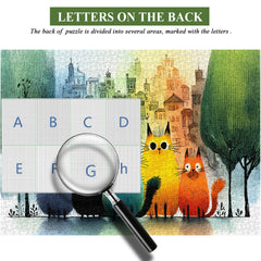 Chromatic Cats Jigsaw Puzzle 1000 Pieces